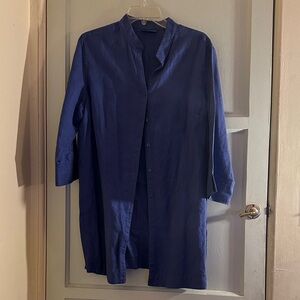 Karen Scott Sport Deep Blue Blouse